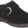 Aetrex Women's Libby Fleece -Fashion Shoe Shop aetrex womens libby fleece black dm240w 58454.1714758990