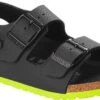 Birkenstock Children's Milano 2 Birkenstock Children's Milano -Fashion Shoe Shop birkenstock childrens milano desert soil black lime birko flor 1022129 24154.1648566604.600.600