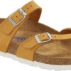 Birkenstock Women's Mayari Soft Footbed -Fashion Shoe Shop birkenstock womens mayari soft footbed apricot nubuck leather 1019628 84505.1686306981