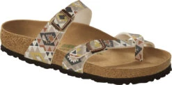 Birkenstock Women's Mayari Vegan -Fashion Shoe Shop birkenstock womens mayari vegan printed mocha birko flor 1019602 82456.1657899282