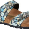 Birkenstock Women's Sydney Vegan -Fashion Shoe Shop birkenstock womens sydney vegan floral blue birko flor 102156 52368.1657897980