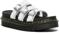 Dr. Martens Women's Blaire Slide Sandal 5 Dr. Martens Women's Blaire Slide Sandal -Fashion Shoe Shop dr martens womens blair slide sandal white hydro leather 25456100 94852.1652102374