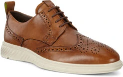 ECCO Men's ST.1 Hybrid Lite Wingtip Brogue -Fashion Shoe Shop ecco mens st 1 hybrid lite wingtip brogue brown 83720401112 43696.1597881418