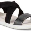 ECCO Women's Damara Crisscross Sandal -Fashion Shoe Shop ecco womens damara crisscross sandal black 24827351052 28363.1520024183