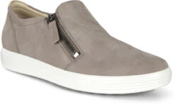 ECCO Women's Soft 7 Slip-on Side Zip Sneaker -Fashion Shoe Shop ecco womens soft 7 slip on side zip sneaker warm grey 47017301375 43031.1603836550