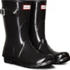 Hunter Women's Original Short Gloss Rain Boot 1 Hunter Women's Original Short Gloss Rain Boot -Fashion Shoe Shop hunter women original short gloss rain boot black wfs1000rgl blk 29279.1536966688