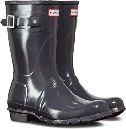 Hunter Women's Original Short Gloss Rain Boot -Fashion Shoe Shop hunter womens original short gloss rain boot dark slate wfs1000rgl dsl 75115.1536966688