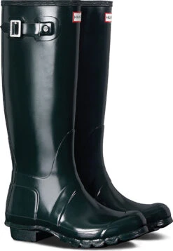 Hunter Women's Original Tall Gloss Rain Boot -Fashion Shoe Shop hunter womens original tall gloss ocean wft1000rgl ocn 51270.1536967724