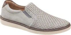Johnston & Murphy McGuffey Woven Slip On -Fashion Shoe Shop johnston murphy mcguffey woven slip on gray tumbled nubuck 25 2527 56419.1585196474