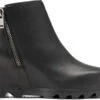 Sorel Women's Joan Of Arctic Wedge III Zip Bootie -Fashion Shoe Shop sorel womens joan of arctic wedge 3 zip bootie black sea salt 1951161010 89556.1659509519