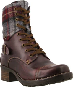 Taos Crave -Fashion Shoe Shop taos womens crave bordeaux plaid crv 5514 bdxp 72272.1669057671