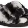 UGG Infants Fluff Yeah Slide Marble -Fashion Shoe Shop ugg childrens infants fluff yeah slide marble black 1123638i blk 56614.1630085247