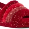 UGG Kids Fluff Yeah Metallic Sparkle -Fashion Shoe Shop ugg childrens kids fluff yeah metallic sparkle red multi 1125952k remu 98217.1639077564.600.600