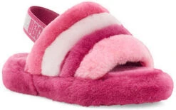 UGG Kids Fluff Yeah Slide -Fashion Shoe Shop ugg kids fluff yeah slide pink multi 1116913k pkmu 67335.1647038453