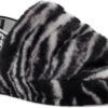 UGG Kids Fluff Yeah Slide Zebra 1 UGG Kids Fluff Yeah Slide Zebra -Fashion Shoe Shop ugg kids fluff yeah slide zebra black white 1116156k bwht 32553.1598917532.600.600