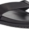 UGG Men's Wainscott Flip 2 UGG Men's Wainscott Flip -Fashion Shoe Shop ugg mens wainscott flip black leather 1117475 blle 14487.1620419415