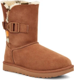 UGG Women's Bailey Buckle Cali Collage -Fashion Shoe Shop ugg womens bailey buckle cali collage chestnut olive 1122720 ctol 34198.1611610212