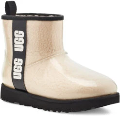 UGG Women's Classic Clear Mini -Fashion Shoe Shop ugg womens classic clear mini natural black 1113190 nblc 04748.1638054098