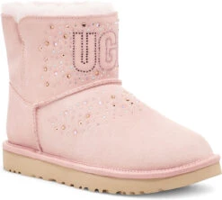 UGG Women's Classic UGG Bling Mini -Fashion Shoe Shop ugg womens classic ugg bling mini pink cloud 1112494 pcd 71699.1602023525