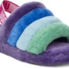 UGG Women's Pride Fluff Yeah Slide -Fashion Shoe Shop ugg womens pride fluff yeah slide rainbow purple 1097169 prpr 09688.1630426000